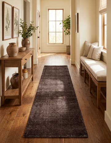 2' 7 x 12' WoolCraft Geometric Runner Rug