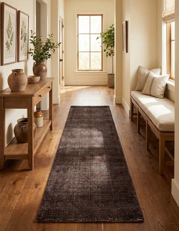 2' 7 x 12' WoolCraft Geometric Runner Rug