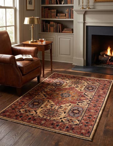 2' 7 x 3' 9 Hand Knotted Mamluk Ziegler Rug