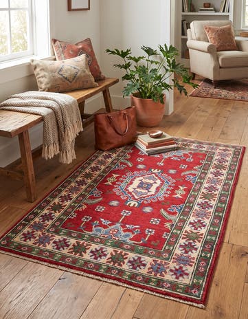 2' 7 x 4' 1 Hand Knotted Kazak Rug