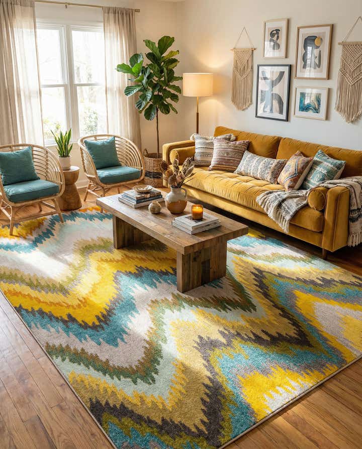 9' x 12' 2 Washable Hyacinth Rug