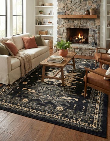 9' x 12' Heris Rug