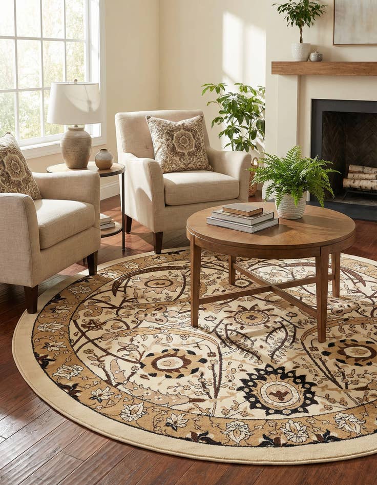 Detail image of  7' 10 x 7' 10 Neda Round Rug