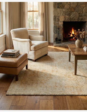 3' 10 x 6' 2 Hand Knotted Oushak Wool Rug