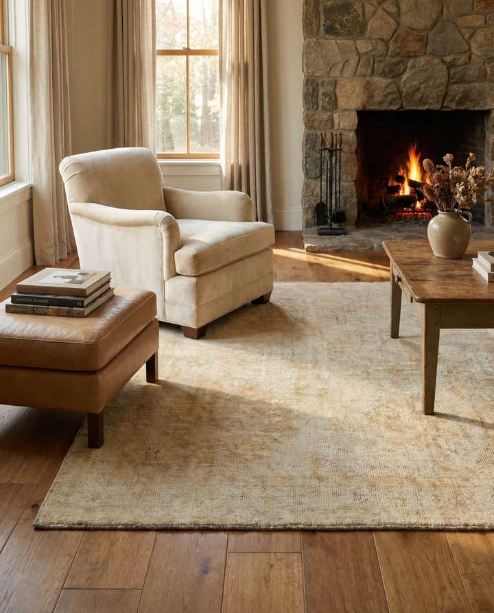 3' 10 x 6' 2 Hand Knotted Oushak Wool Rug