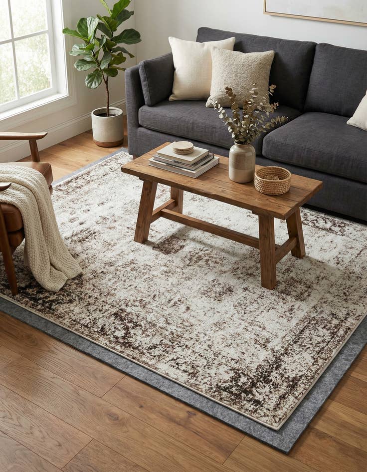 Detail image of 5' 3 x 8' Monte Carlo Rug With Pad Bundle