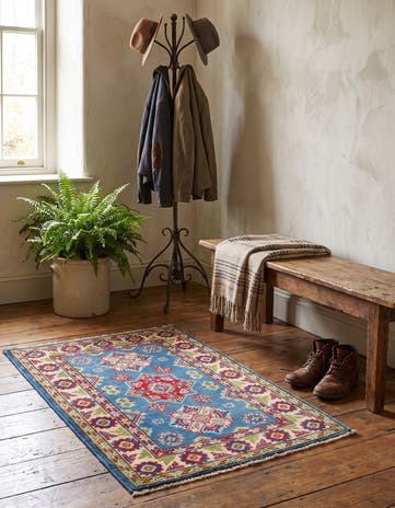 2' x 3' 4 Hand Knotted Kazak Rug