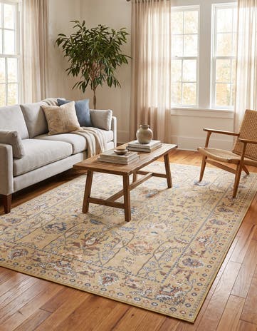 Yellow Kamala Washable Rug