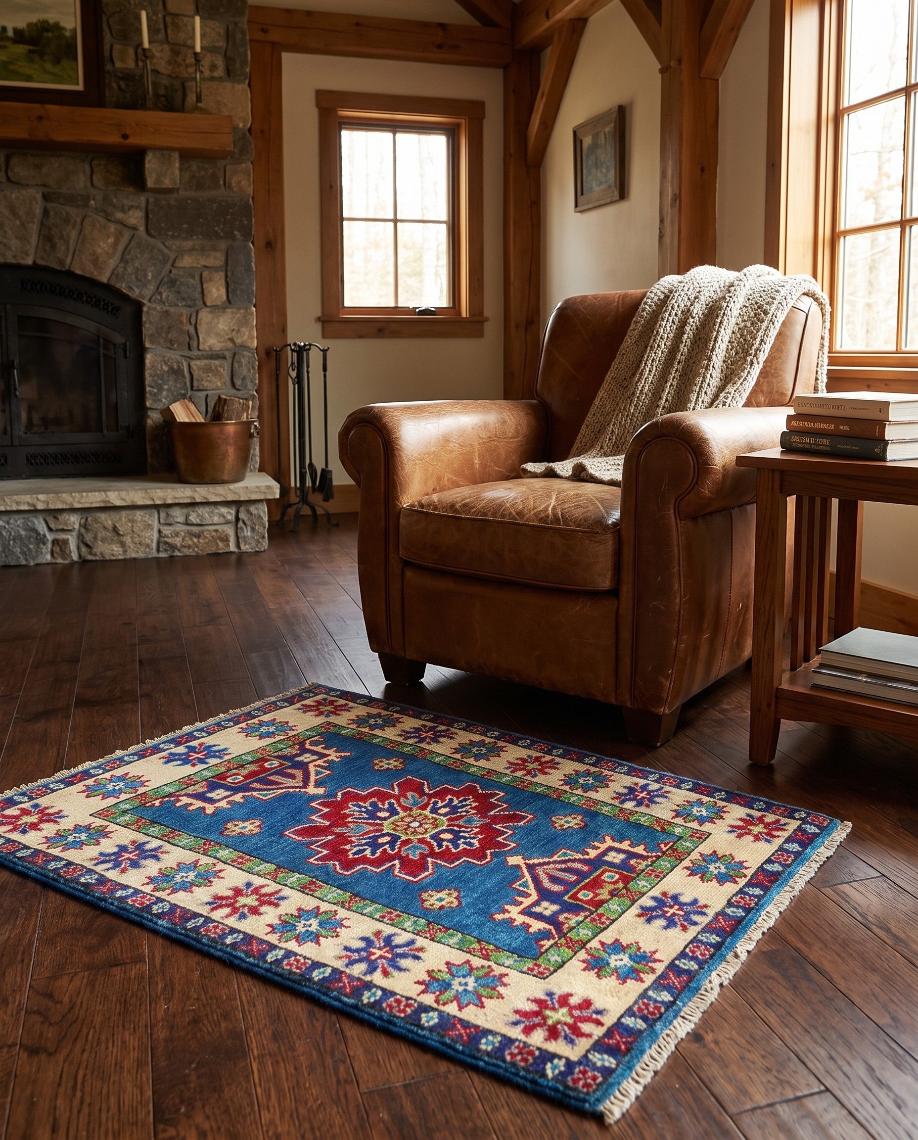 2' 1 x 2' 8 Hand Knotted Kazak Rug