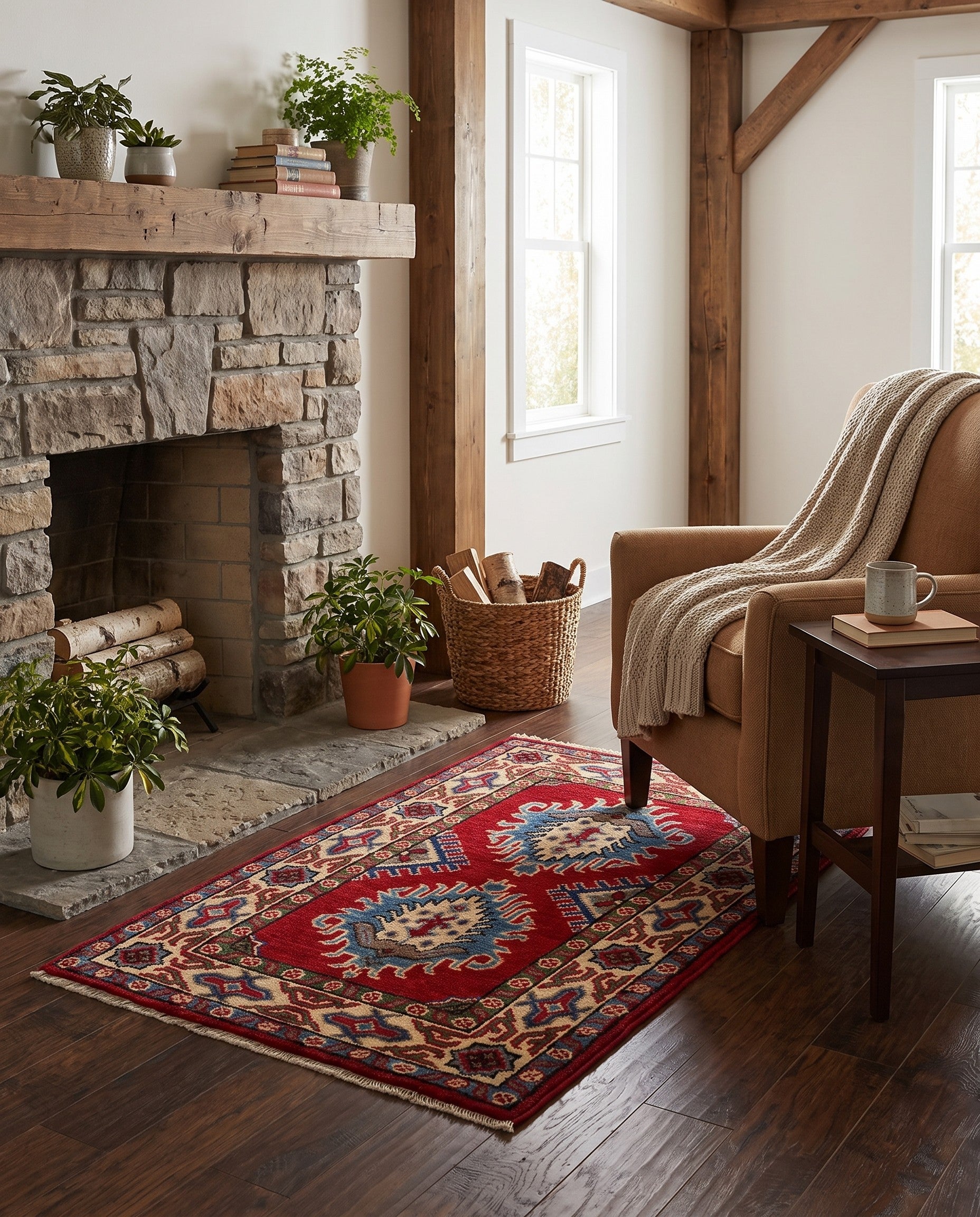 2' 2 x 3' Hand Knotted Kazak Rug