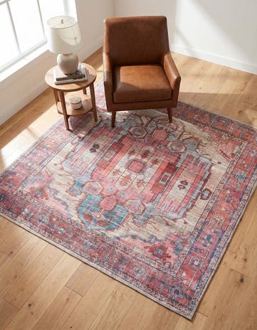 5' 3 x 5' 3 Washable Maahru Square Rug