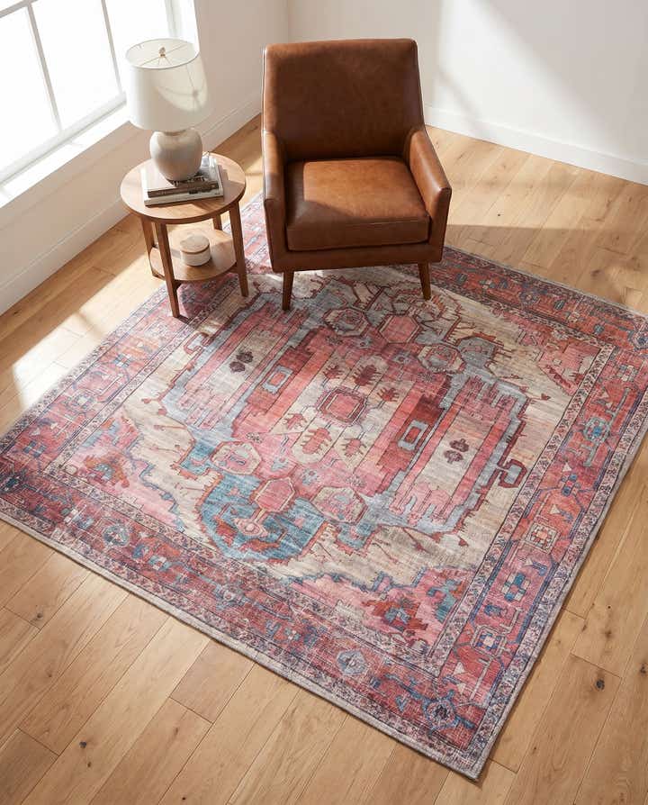 5' 3 x 5' 3 Washable Maahru Square Rug