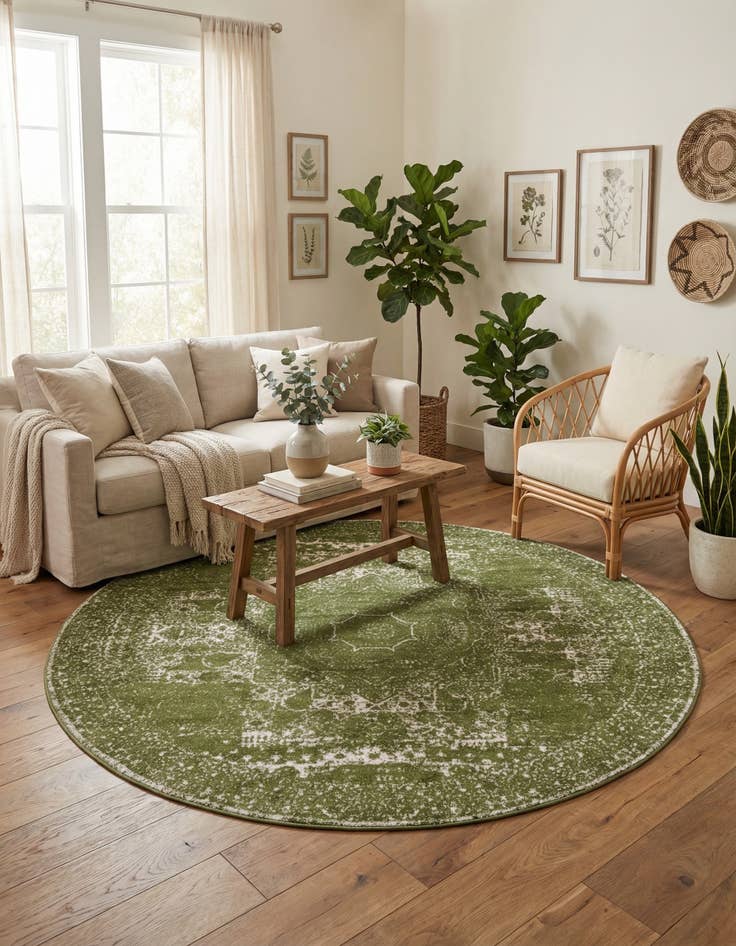 Detail image of 7' 10 x 7' 10 Bexley Round Rug