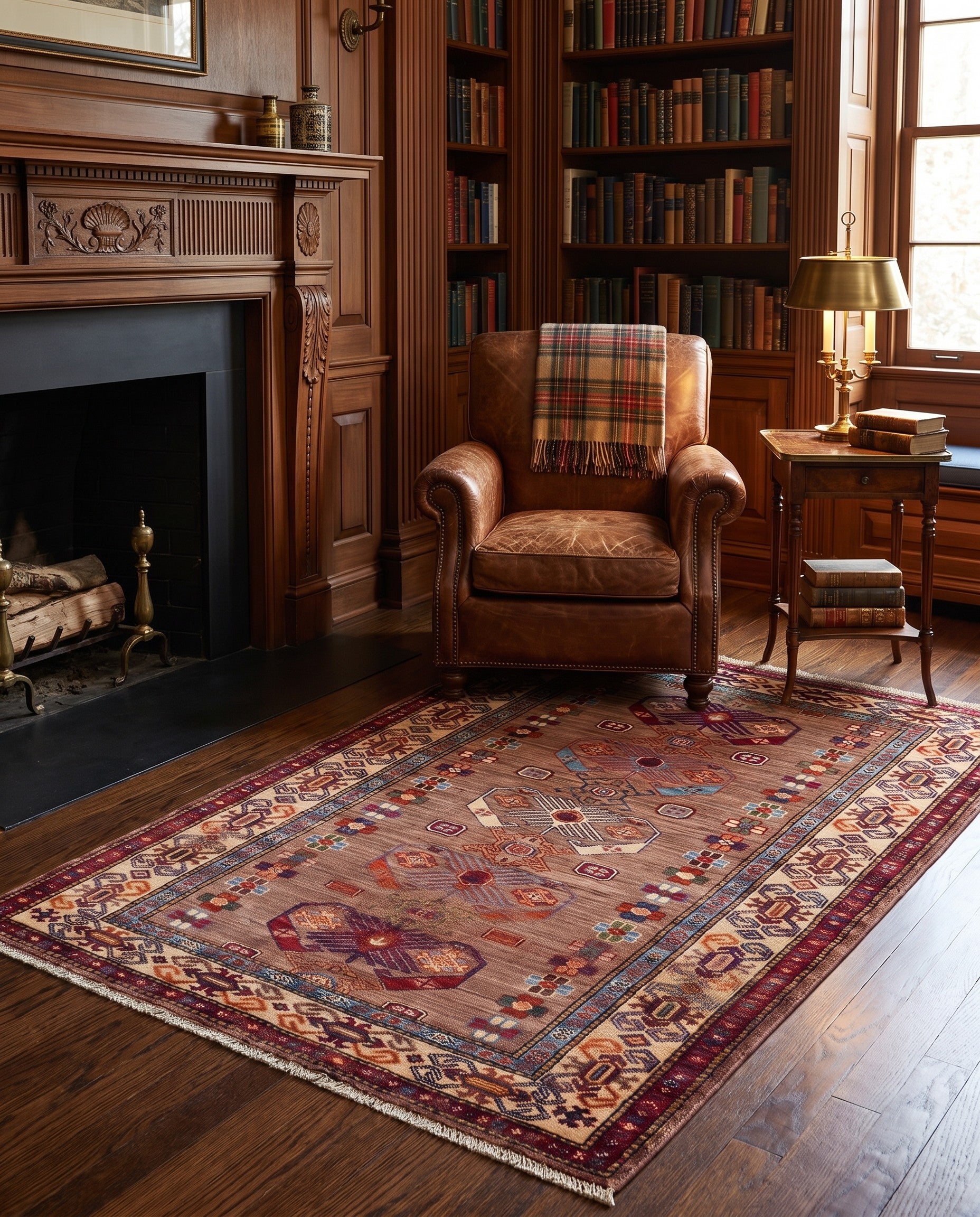 3' 6 x 5' 1 Hand Knotted Kazak Rug