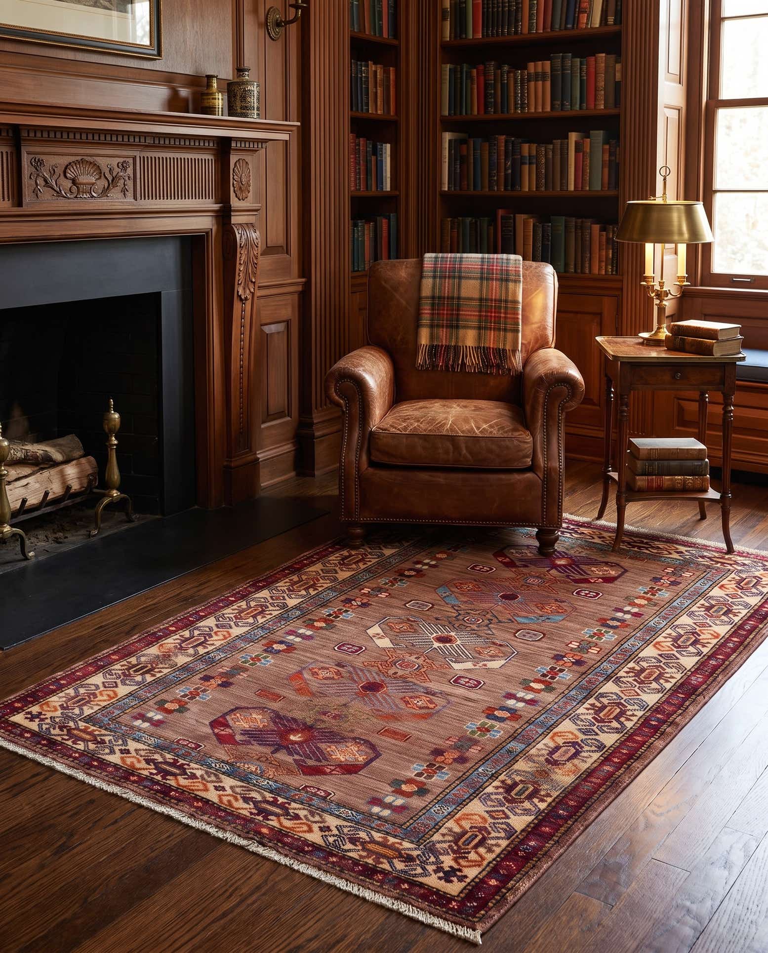 3' 6 x 5' 1 Hand Knotted Kazak Rug