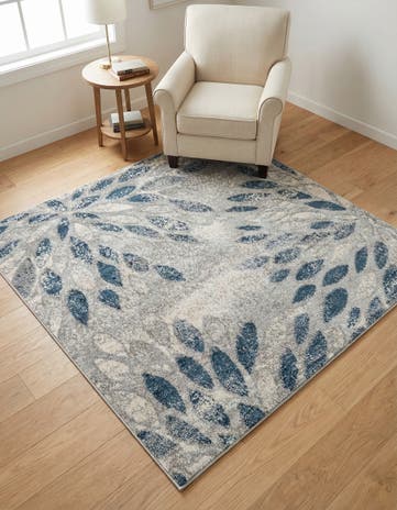 Gray Charleston Square Rug