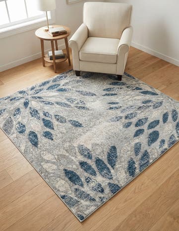 Gray Charleston Square Rug