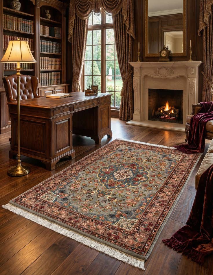 Detail image of 3' 8 x 5' 7 Bidjar Wool Rug
