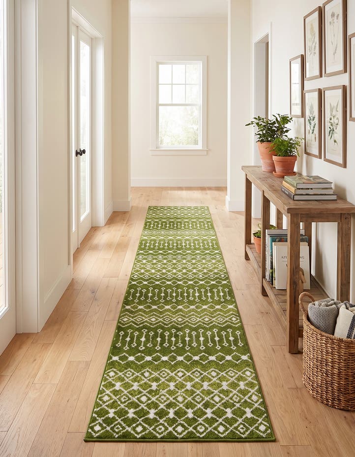 2' 7 x 12' Moroccan Trellis Runner...