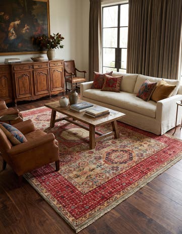 6' 8 x 9' 9 Hand Knotted Mamluk Ziegler Rug