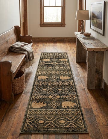 Green Pioneer Runner Rug