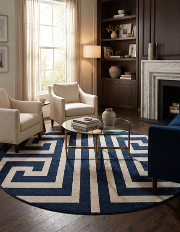 7' 10 x 7' 10 Hera Round Rug