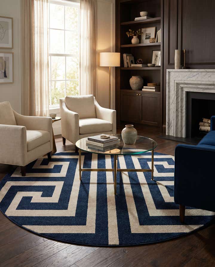 7' 10 x 7' 10 Hera Round Rug