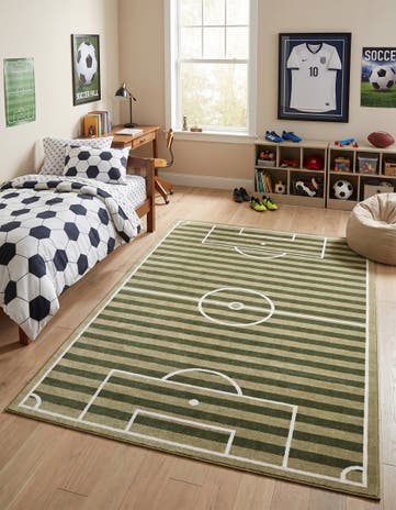7' x 10' Sports Washable Rug