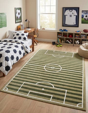7' x 10' Sports Washable Rug