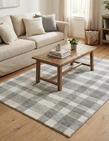 Slate Gray Textura Designer Rug