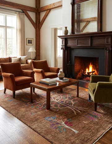 5' 7 x 7' 10 Hand Knotted Ariana Ziegler Rug