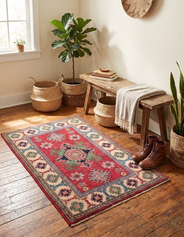 2' 7 x 3' 10 Hand Knotted Kazak Rug