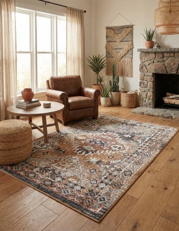 4' x 6' Eco Southwestern Rug