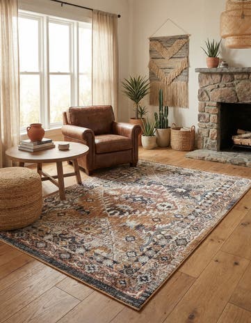 4' x 6' Eco Southwestern Rug