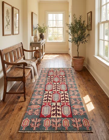 2' 1 x 5' 9 Hand Knotted Kazak Runner Rug