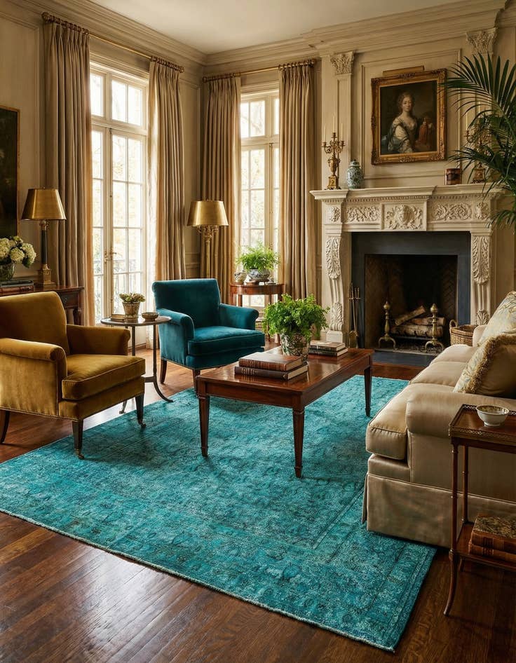 Detail image of 7' 7 x 10' 9 Vintage Royal Wool Rug