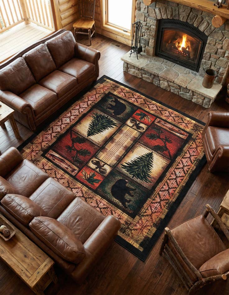 Detail image of 7' 10 x 7' 10 Yara Square Rug