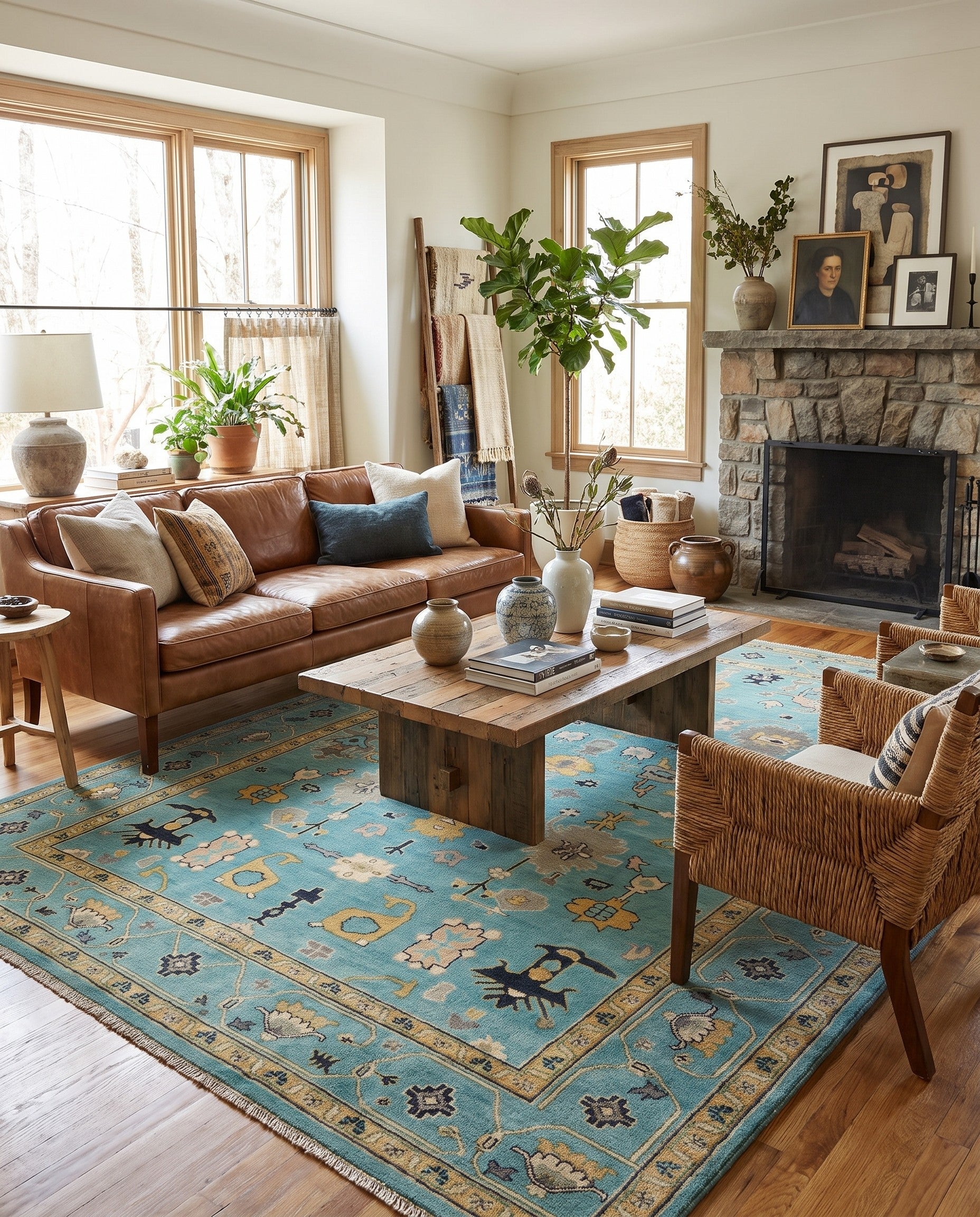6' 9 x 9' 8 Hand Knotted Kazak Rug