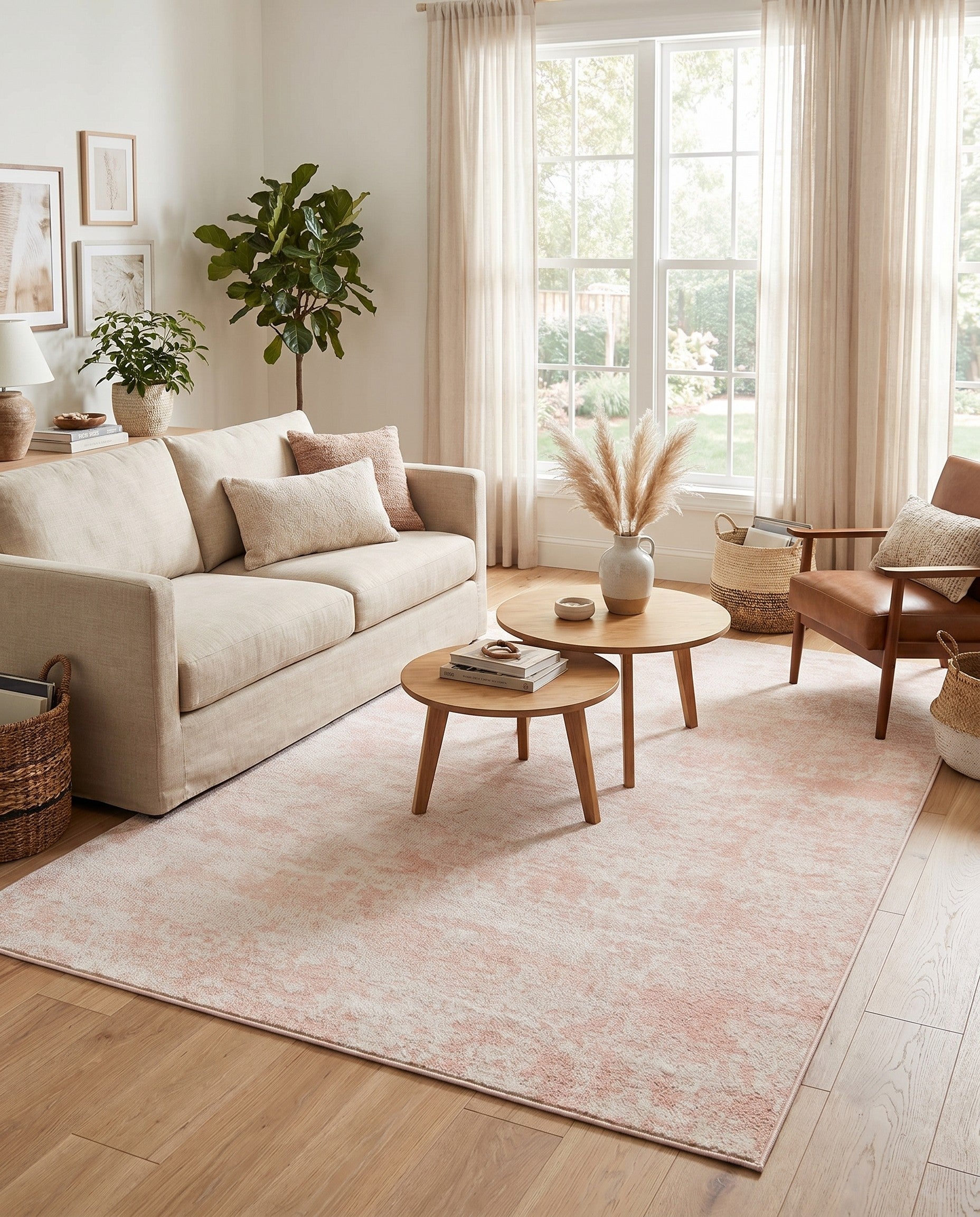 Carnation Pink Aurora Rug