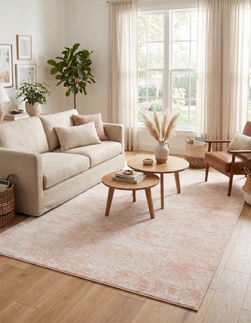 Carnation Pink Aurora Rug