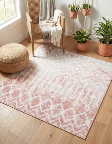4' x 4' Bohemian Trellis Square Rug