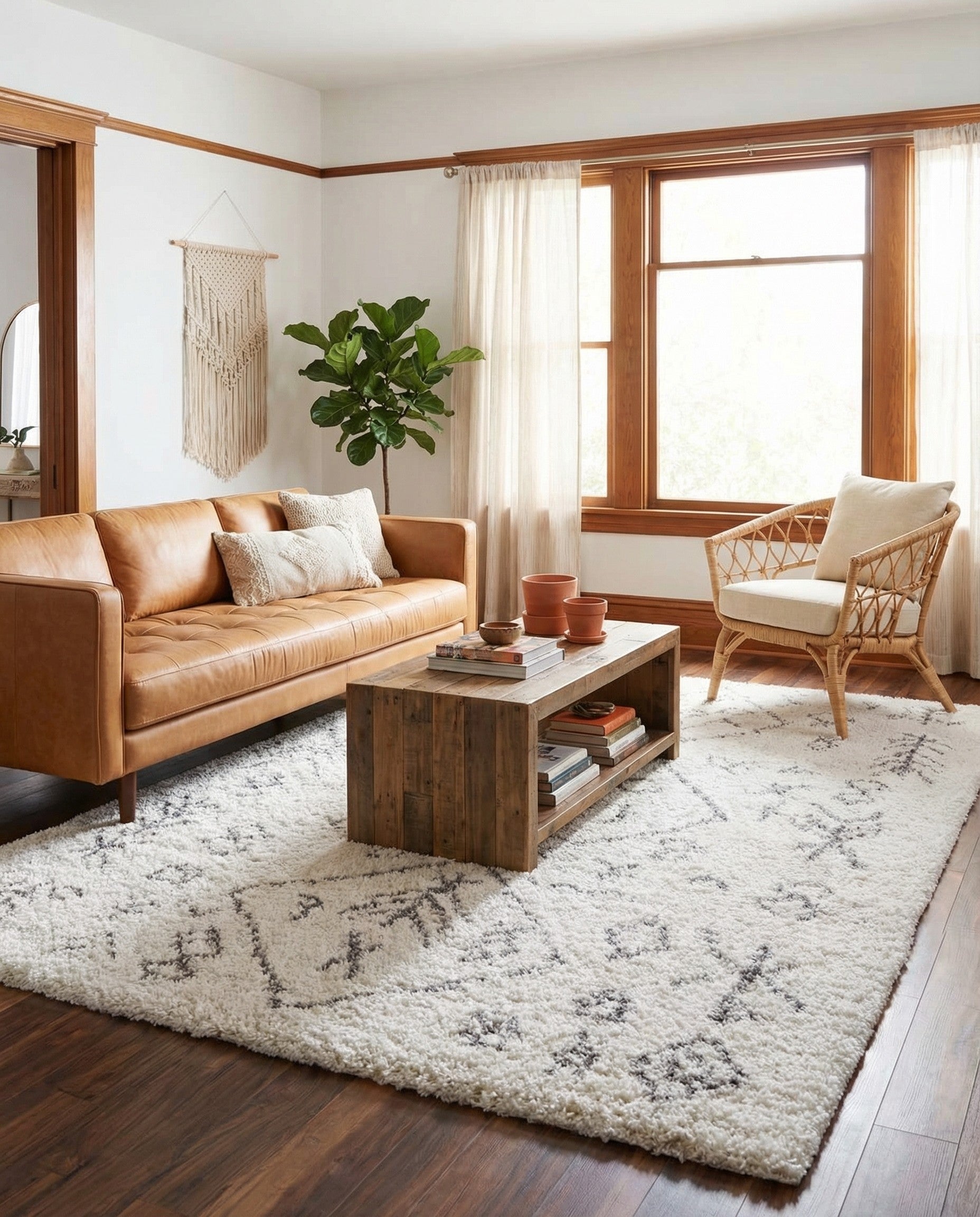 9' x 12' 2 Moroccan Shag Rug