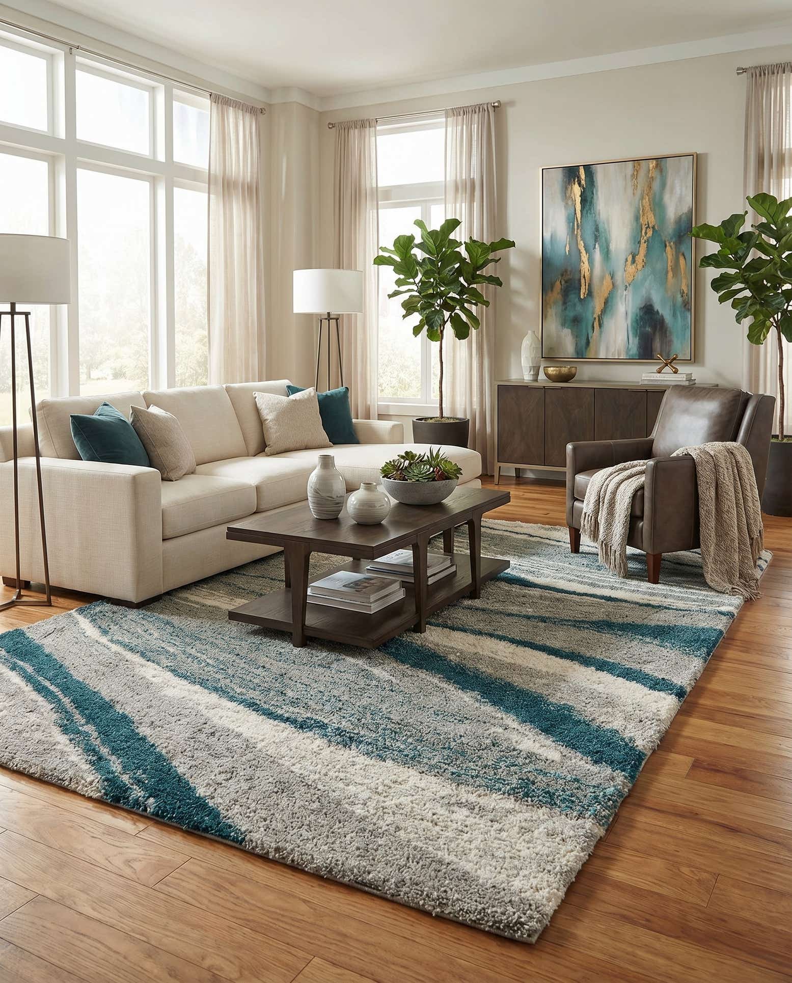 9' 10 x 14' Soft Touch Shag Rug