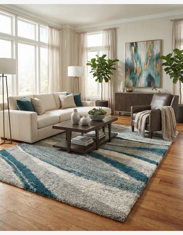 9' 10 x 14' Soft Touch Shag Rug