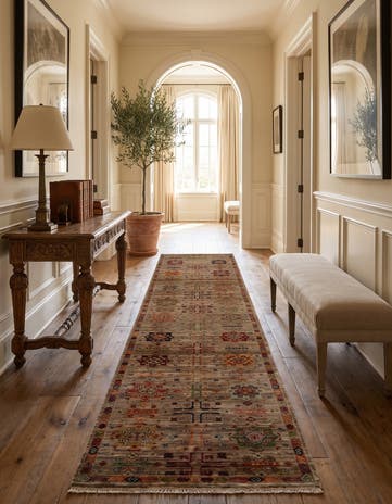 2' 8 x 10' 1 Hand Knotted Ariana Ziegler Runner Rug
