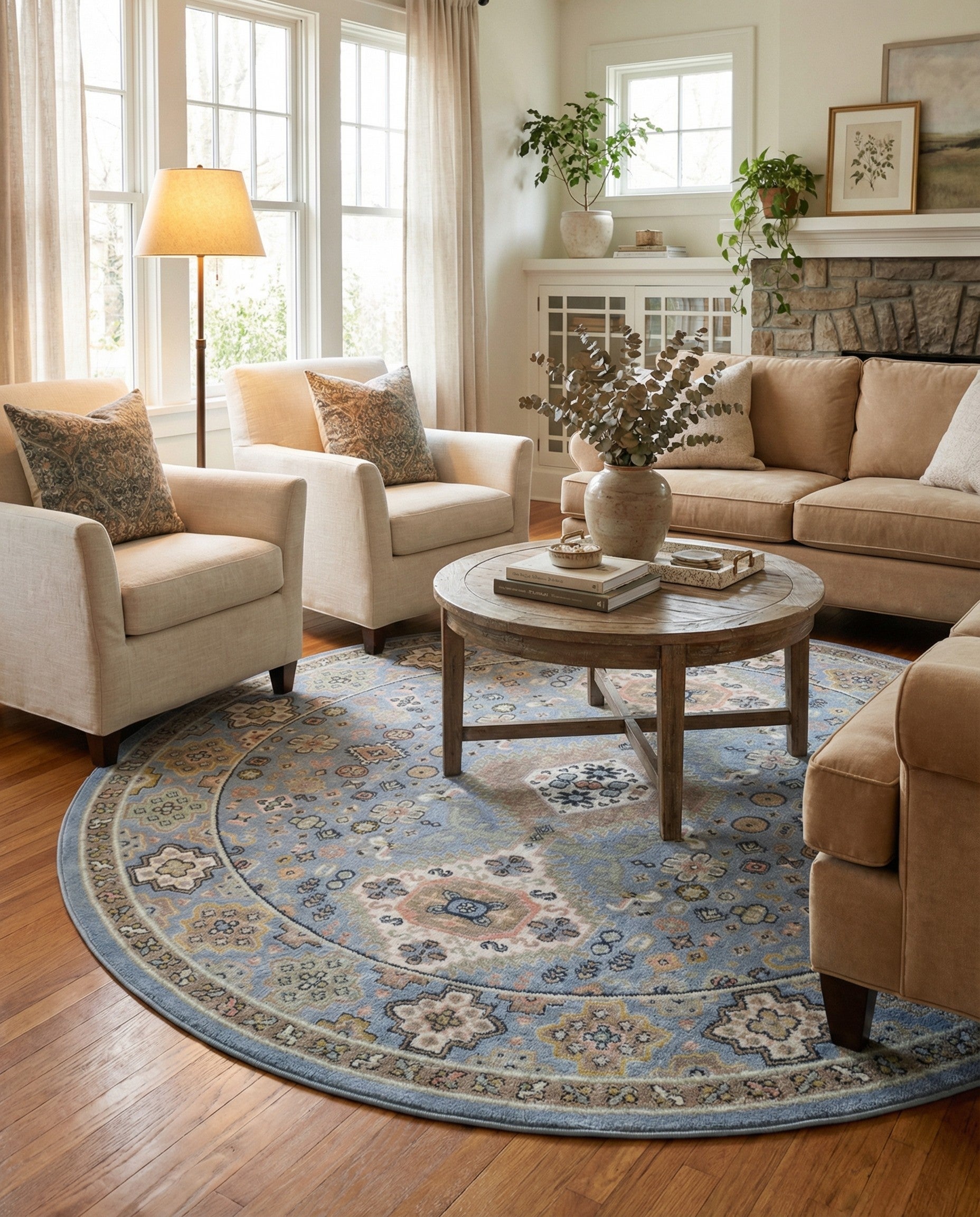 Primary image 7' 10 x 7' 10 Kamala Washable Round Rug