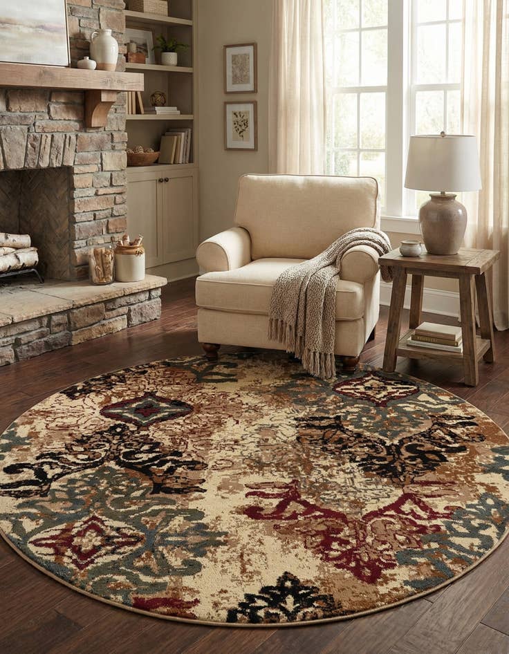 Detail image of 6' x 6' Cafe Round Rug