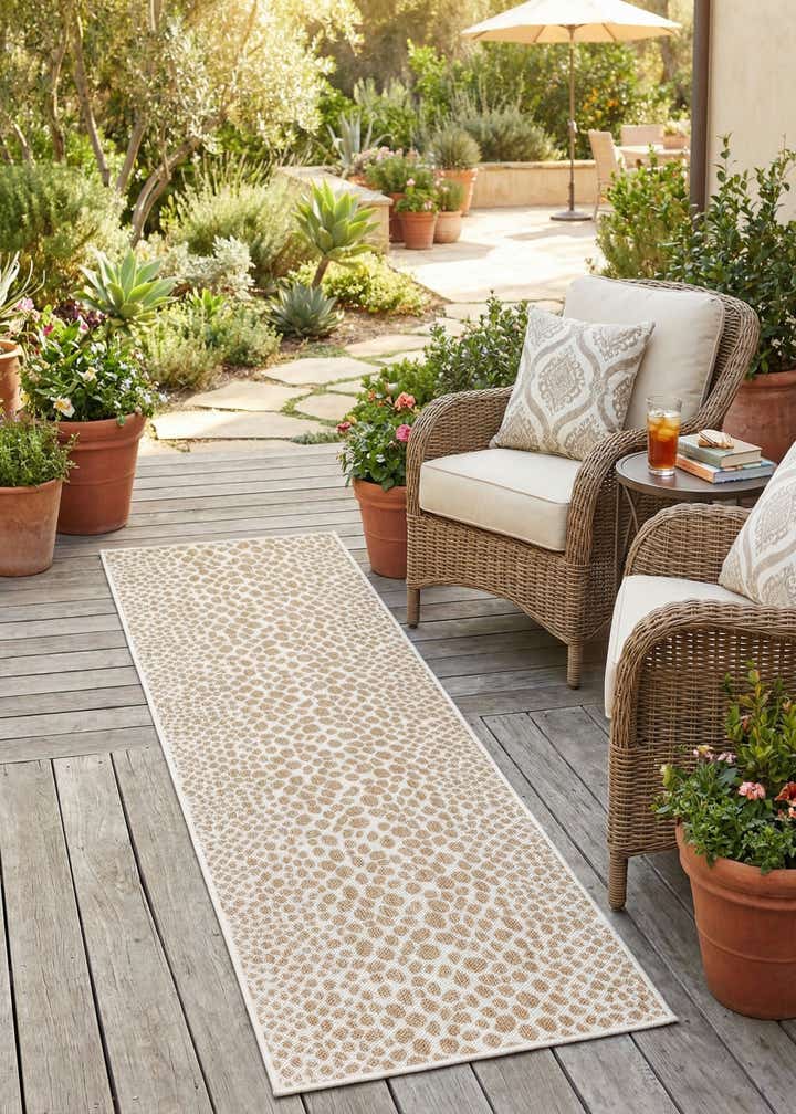 2' x 8' Easy-Clean Jill Zarin Cape Town Indoor / Outdoor Runner Rug