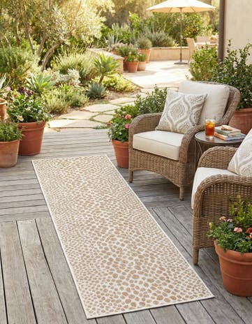 2' x 8' Easy-Clean Jill Zarin Cape Town Indoor / Outdoor Runner Rug