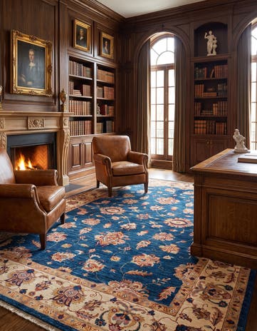 5' 9 x 8' 6 Hand Knotted Ziegler Rug